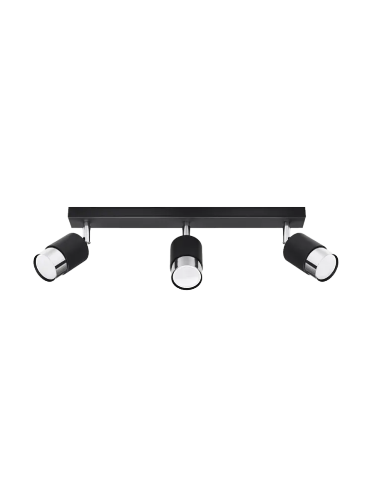 Design Deckenlampe Keramik „Nero“ - 3-flammig Sollux Lighting