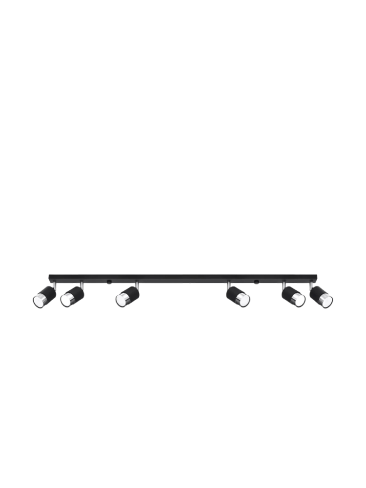 Design Deckenlampe Keramik „Nero“ - 6-Flammig Sollux Lighting