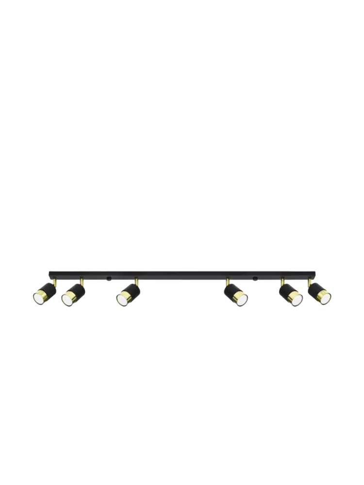 Design Deckenlampe Keramik „Nero“ - 6-Flammig Sollux Lighting