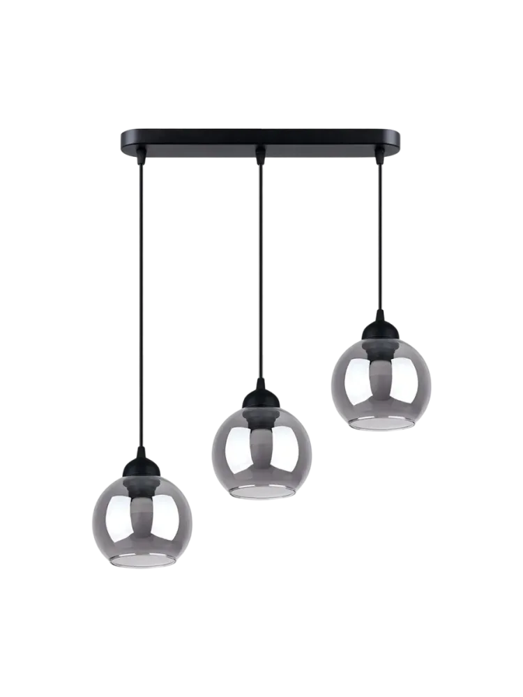 Design Pendellampe „Alino“ 3-flammig Schwarz Sollux Lighting
