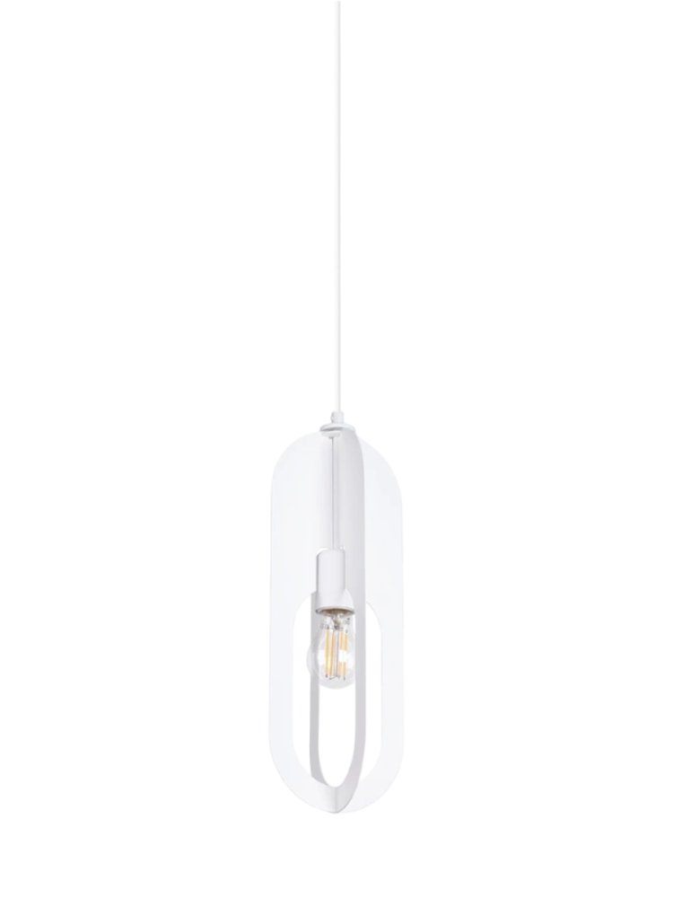 Design Pendellampe „Nicus“ 1-flammig, Weiss Sollux Lighting