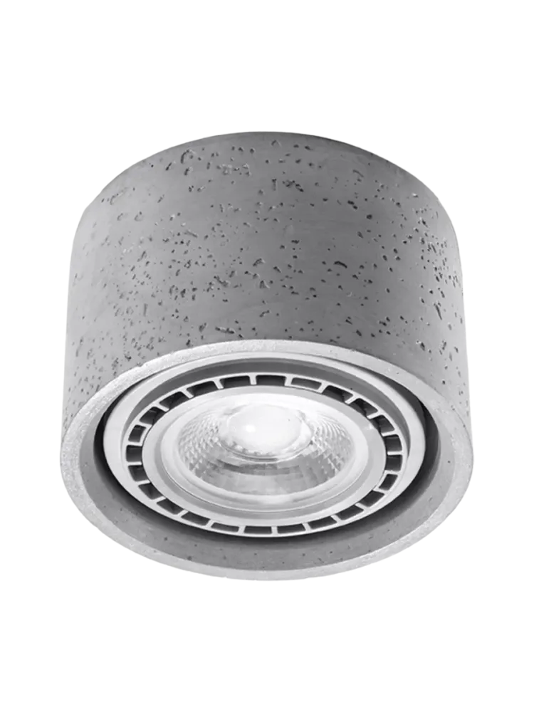 Design Deckenlampe „Basic“ 1-flammig Grau Sollux Lighting