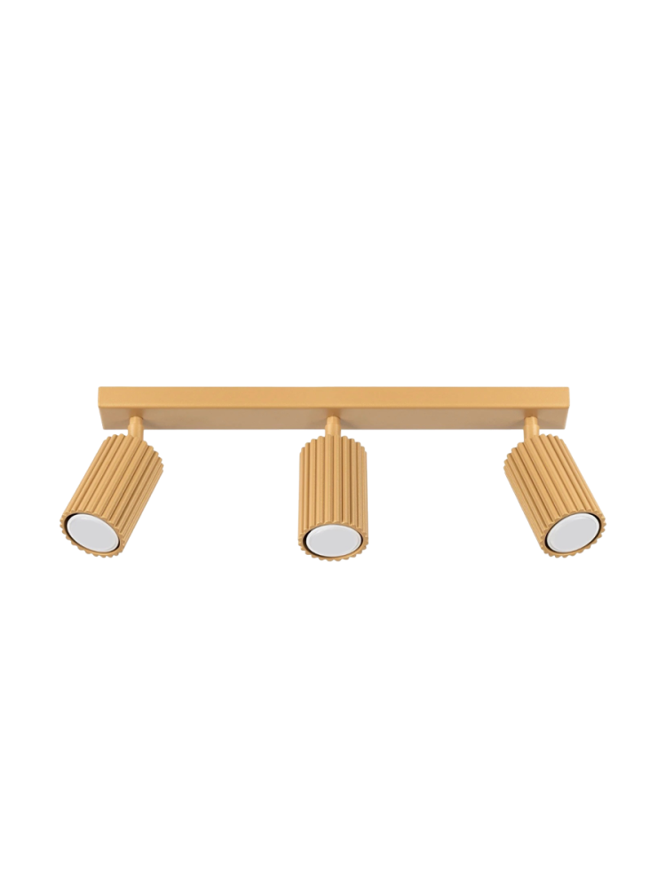 Design Deckenlampe „Karbon“ 3-flammig (linear) Sollux Lighting