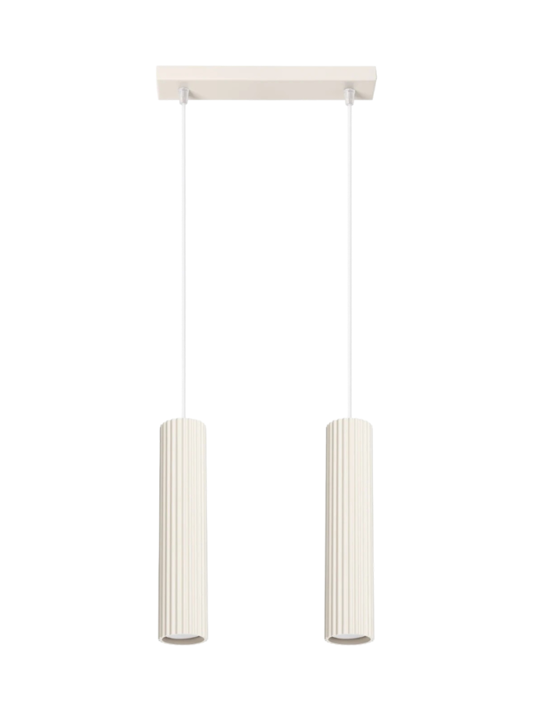 Design Pendellampe „Karbon“ 2-flammig (linear) Sollux Lighting