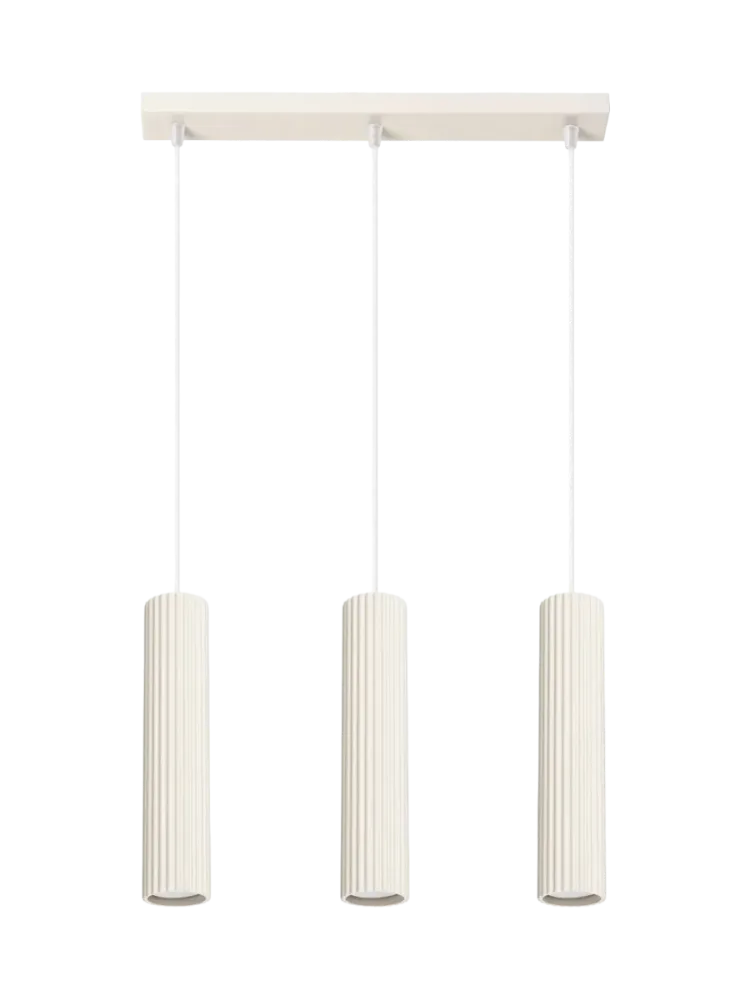 Design Pendellampe „Karbon“ 3-flammig (linear) Sollux Lighting
