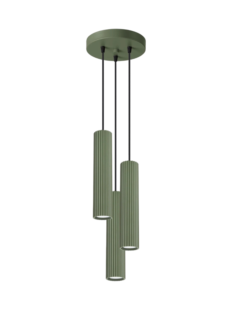 Design Pendellampe „Karbon“ 3-flammig (rund) Sollux Lighting