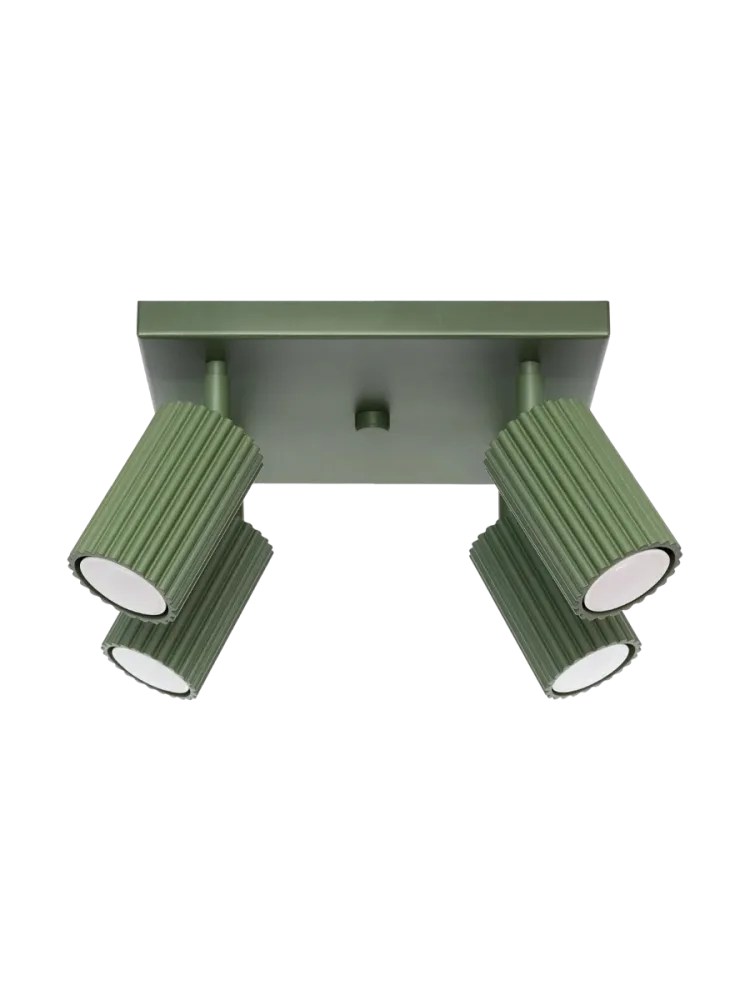 Design Deckenlampe „Karbon“ 4-flammig (quadratisch) Sollux Lighting