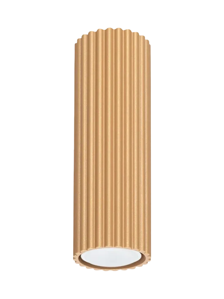 Deckenlampe Karbon SOLLUX LIGHTING, dimmbar, messing / gold, für Wohn- / Esszimmer, Aluminium, Modern, Deckenlampe