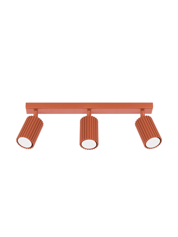 Design Deckenlampe „Karbon“ 3-flammig (linear) Sollux Lighting