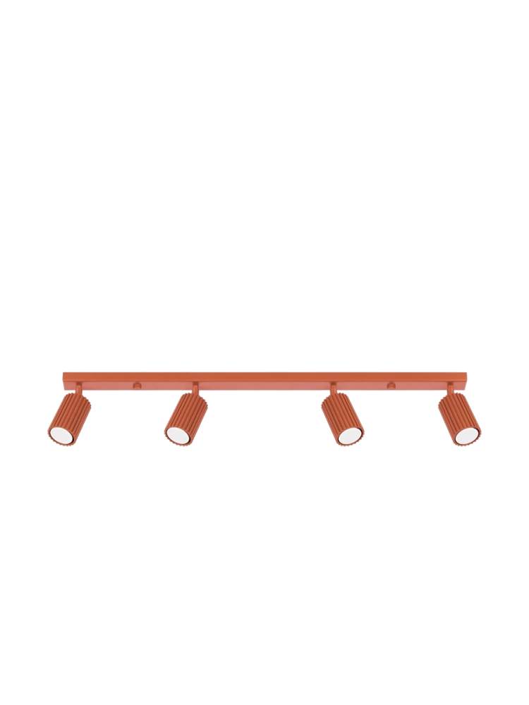 Design Deckenlampe „Karbon“ 4-flammig (linear) Sollux Lighting
