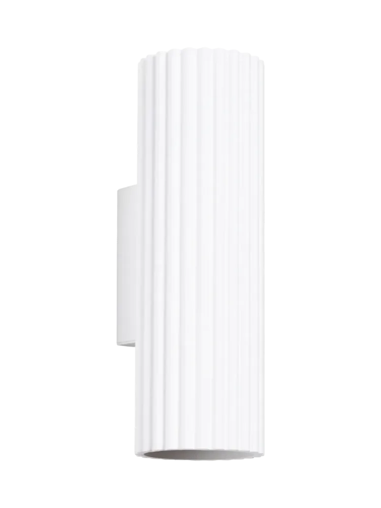 Wandlampe Karbon SOLLUX LIGHTING, dimmbar, weiß / opal, für Wohn- / Esszimmer, Aluminium, Modern, Wandleuchte, Wandlampe Innen