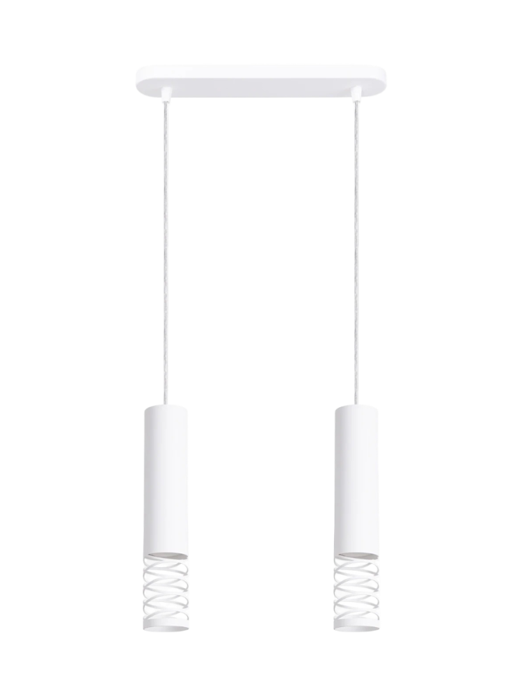 Design Pendellampe „Lami“ 2-flammig (linear), Weiss Sollux Lighting
