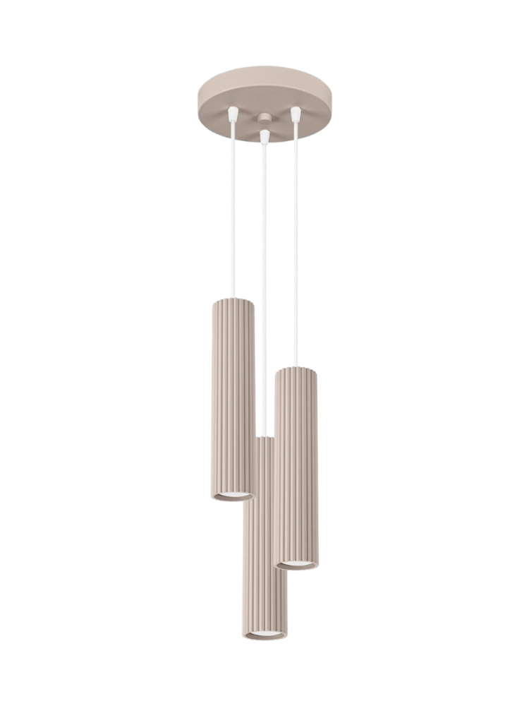 Design Pendellampe „Karbon“ 3-flammig (rund) Sollux Lighting