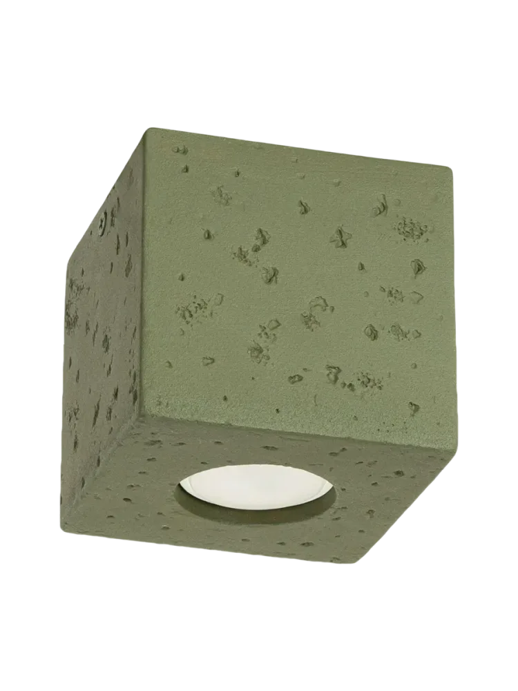 Design Deckenlampe „Quad“ Olivgrün Sollux Lighting