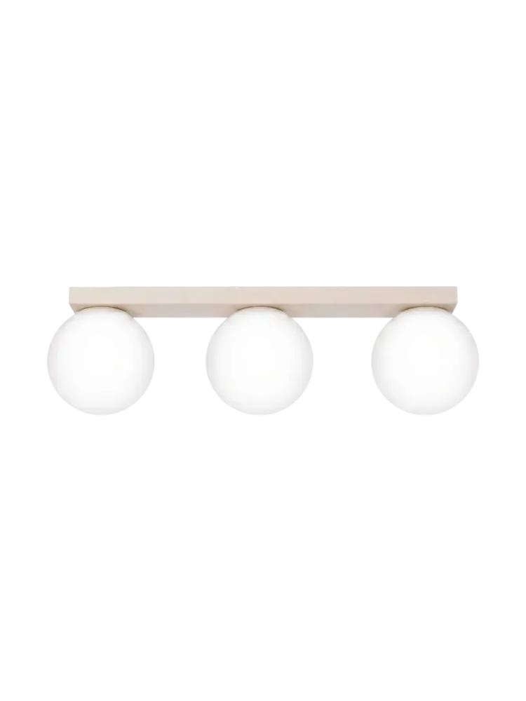 Design Deckenlampe „Yoli“ 3-flammig Beige Sollux Lighting