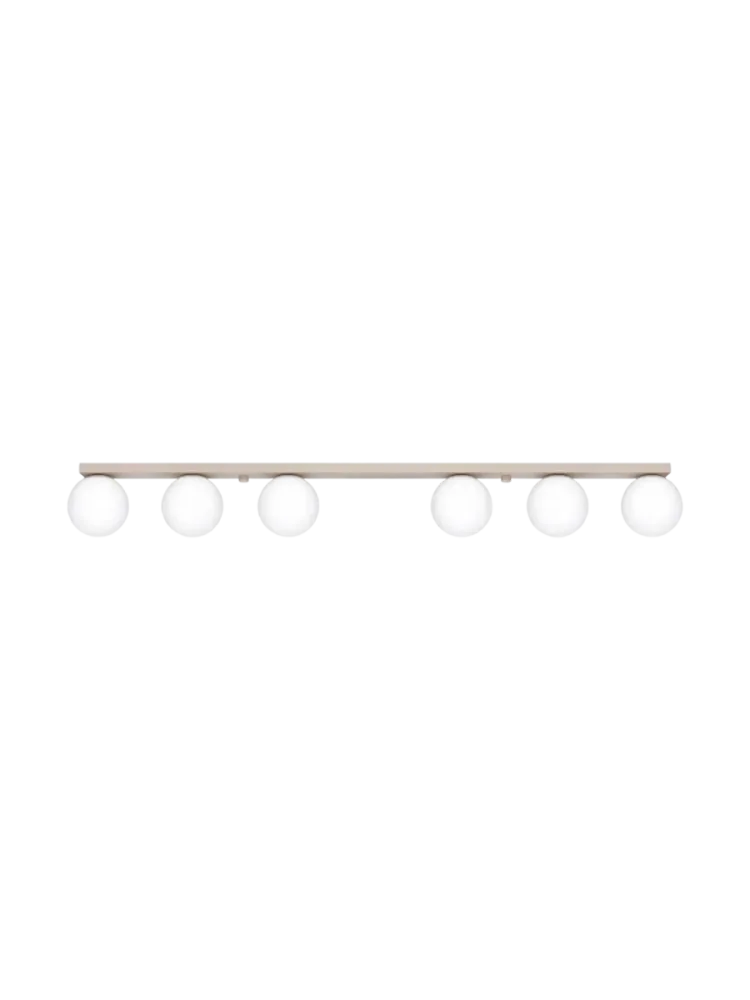 Design Deckenlampe „Yoli“ 6-flammig Taupe Sollux Lighting