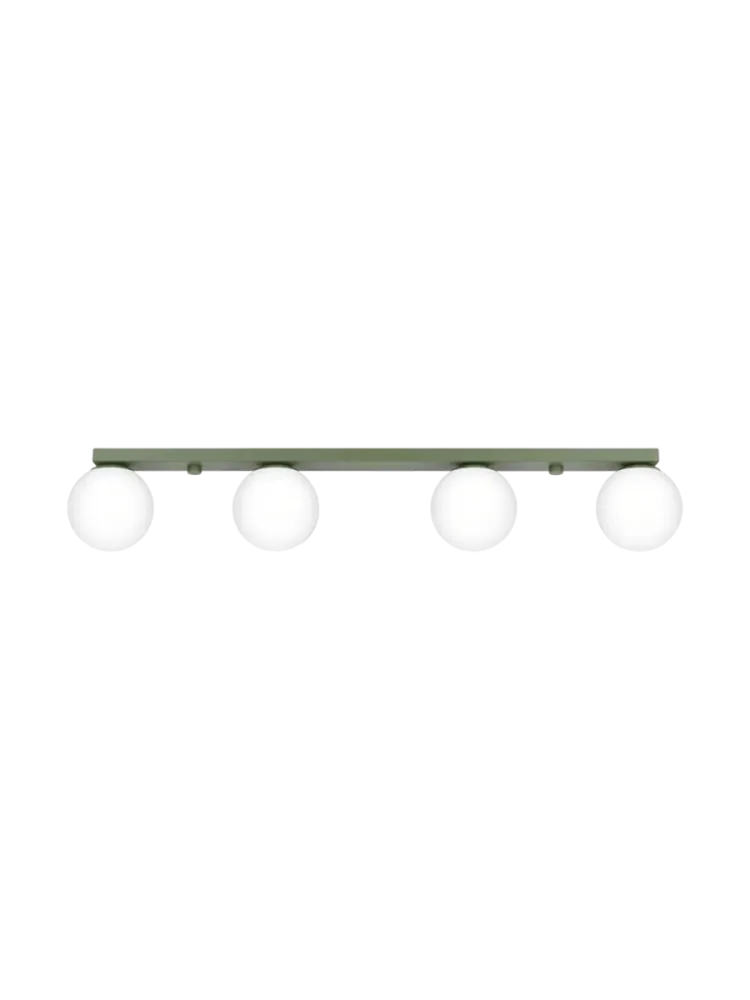 Design Deckenlampe „Yoli“ 4-flammig Olivgrün Sollux Lighting