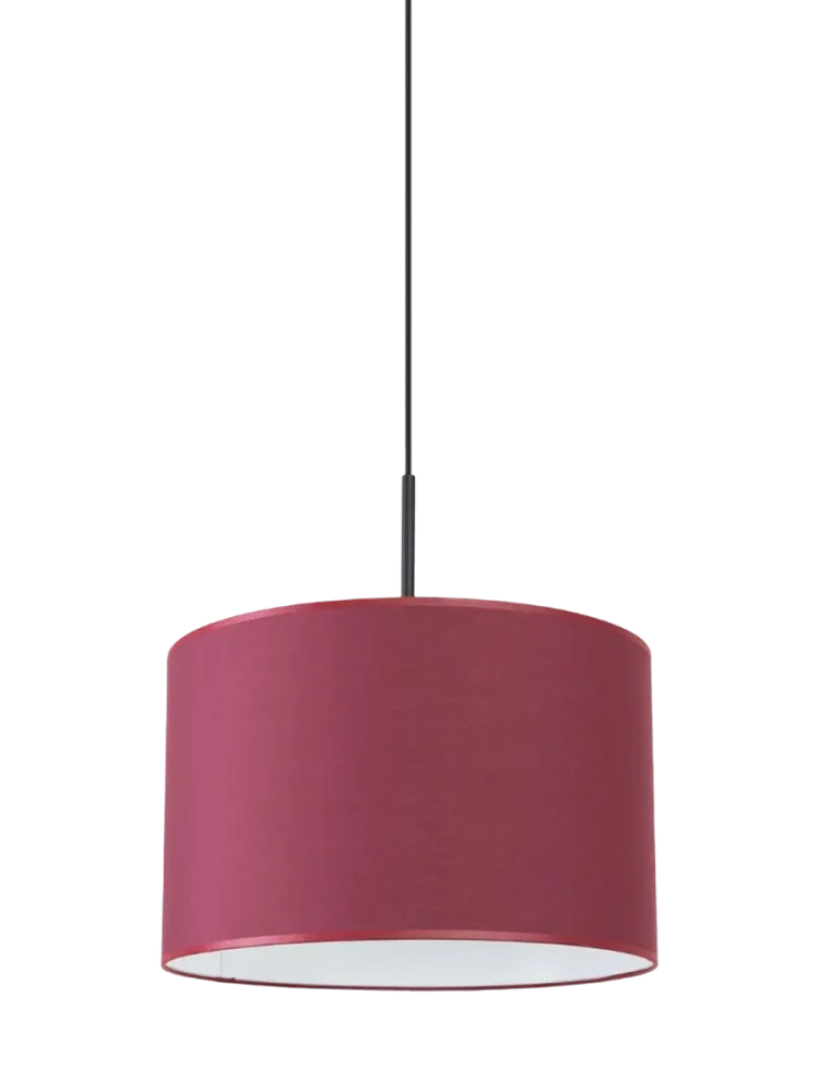 Design Pendellampe „Nevia“ Bordeauxrot/Schwarz Sollux Lighting