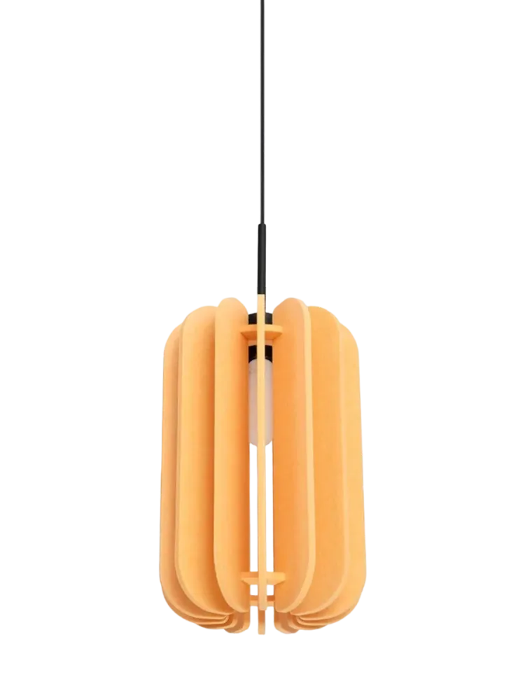 Design Pendellampe „Mula“ Gelb/Schwarz Ø 27 cm Sollux Lighting