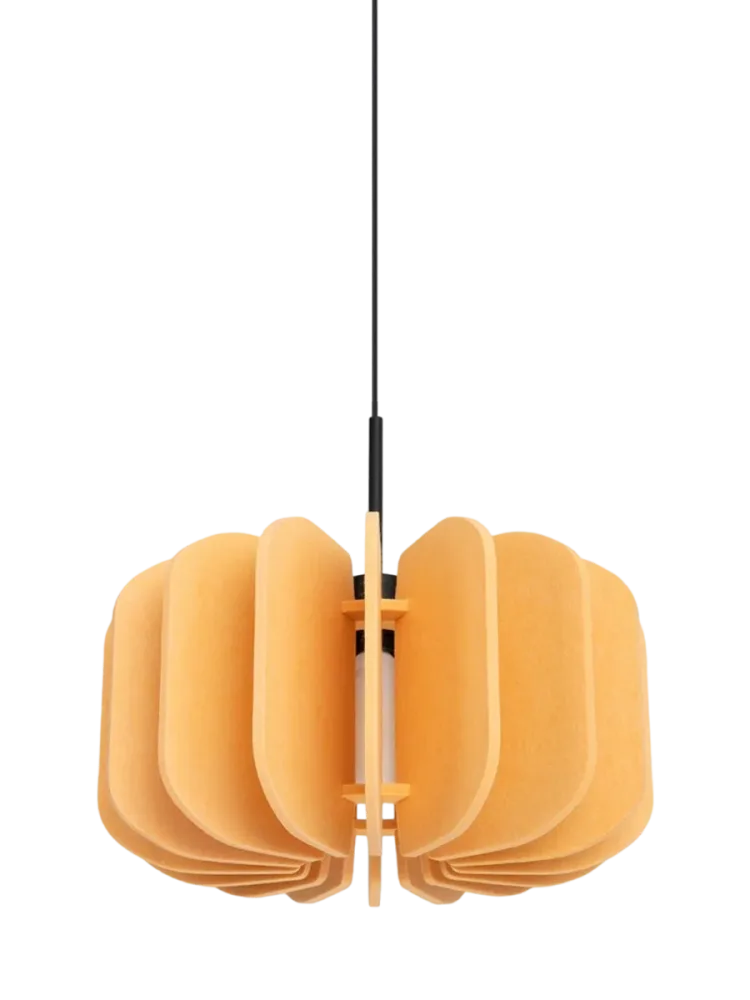 Design Pendellampe „Mula“ Gelb/Schwarz Ø 45 cm Sollux Lighting