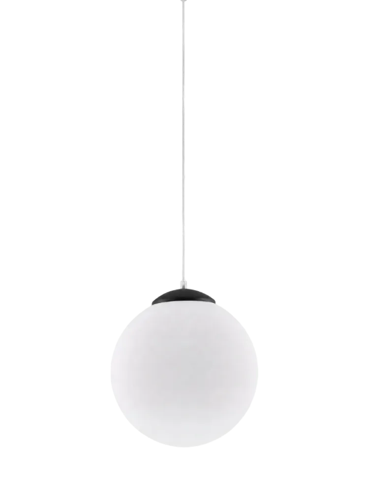 Design Pendellampe „Ugo“ Ø 30 cm Weiss / Schwarz Sollux Lighting