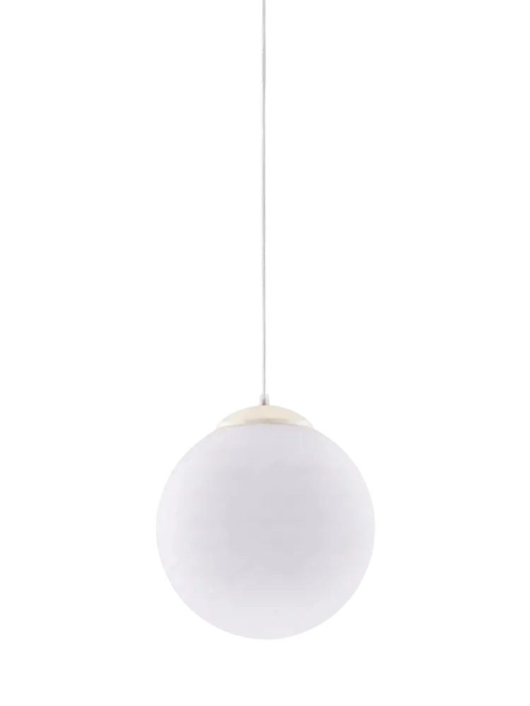 Design Pendellampe „Ugo“ Ø 30 cm Weiss / Beige Sollux Lighting