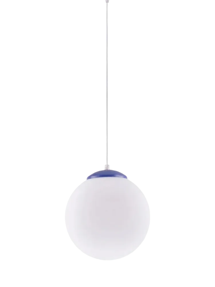 Design Pendellampe „Ugo“ Ø 30 cm Weiss / Ultramarine Sollux Lighting