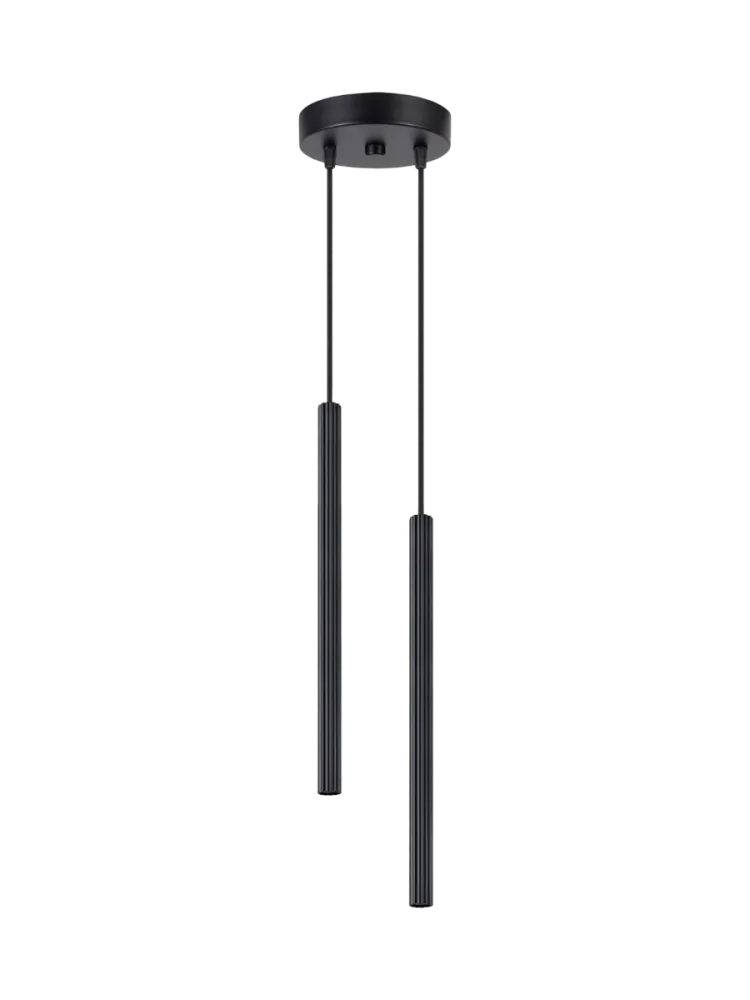 Design Pendellampe „Arche“ - 2-flammig Schwarz Sollux Lighting