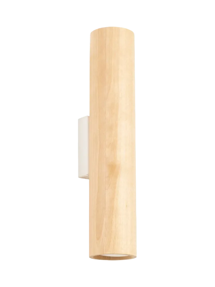 Design Wandlampe „Lino“ Naturholz/Weiss Sollux Lighting