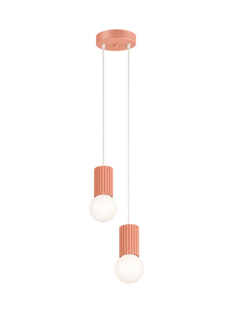 Design Pendellampe „Halo“, 2-flammig Apricot Sollux Lighting