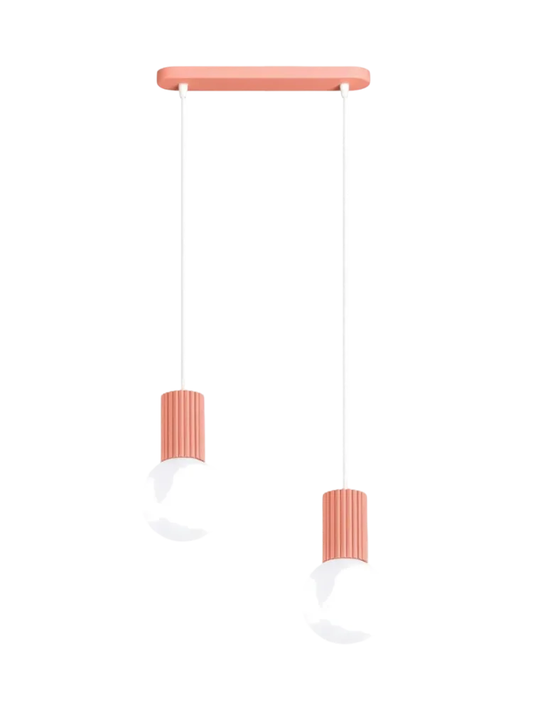 Design Pendellampe „Halo II“, 2-flammig Apricot Sollux Lighting