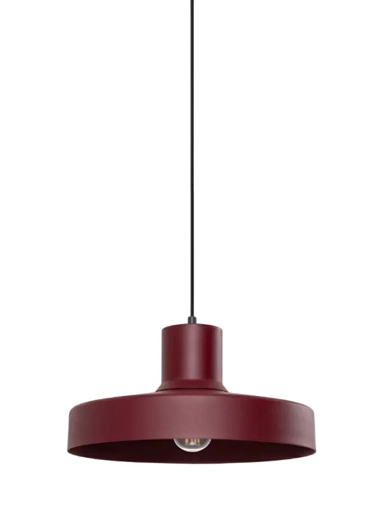 Design Pendellampe „Bilo“ Burgundrot Sollux Lighting