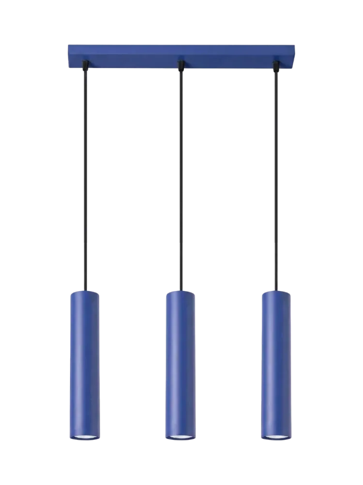 Design Pendellampe „Lagos II“ 3-flammig Ultramarin Sollux Lighting