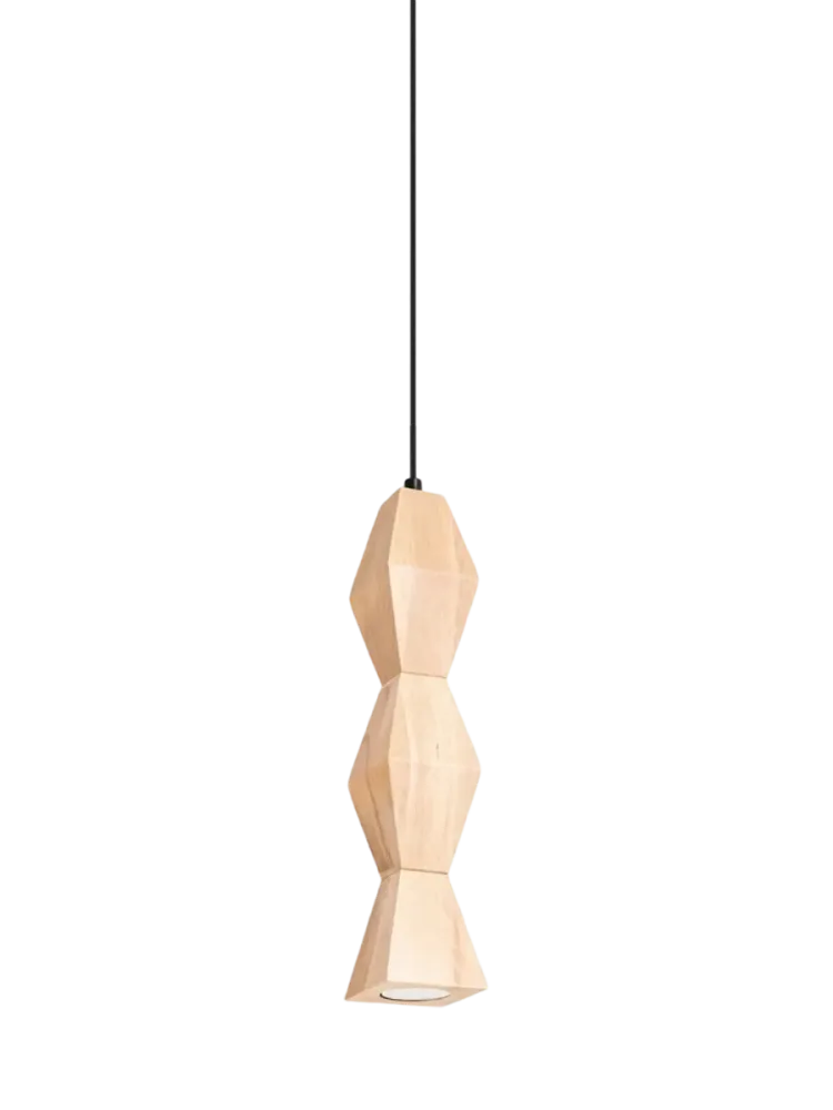 Design Pendellampe „Kubbe“ Naturholz Sollux Lighting