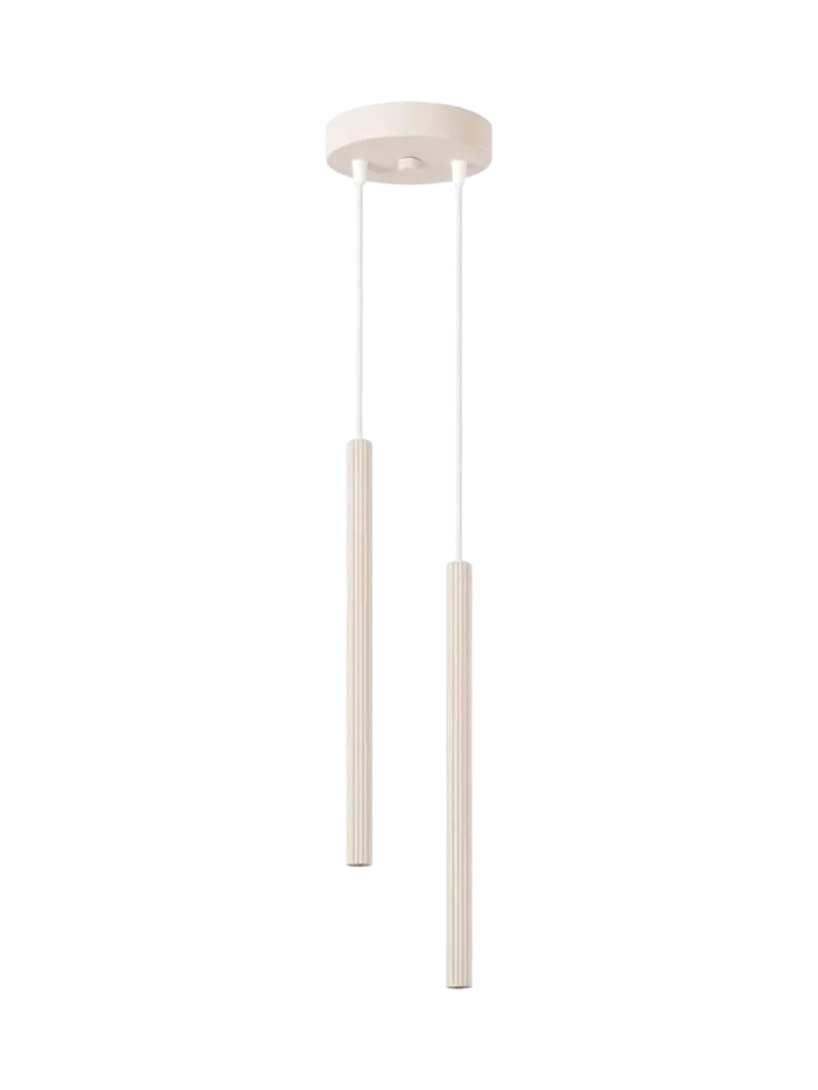 Design Pendellampe „Arche“ - 2-flammig Beige Sollux Lighting
