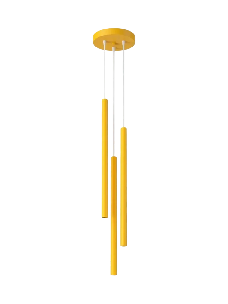 Design Pendellampe „Pastelo“ 3-flammig Gelb Sollux Lighting