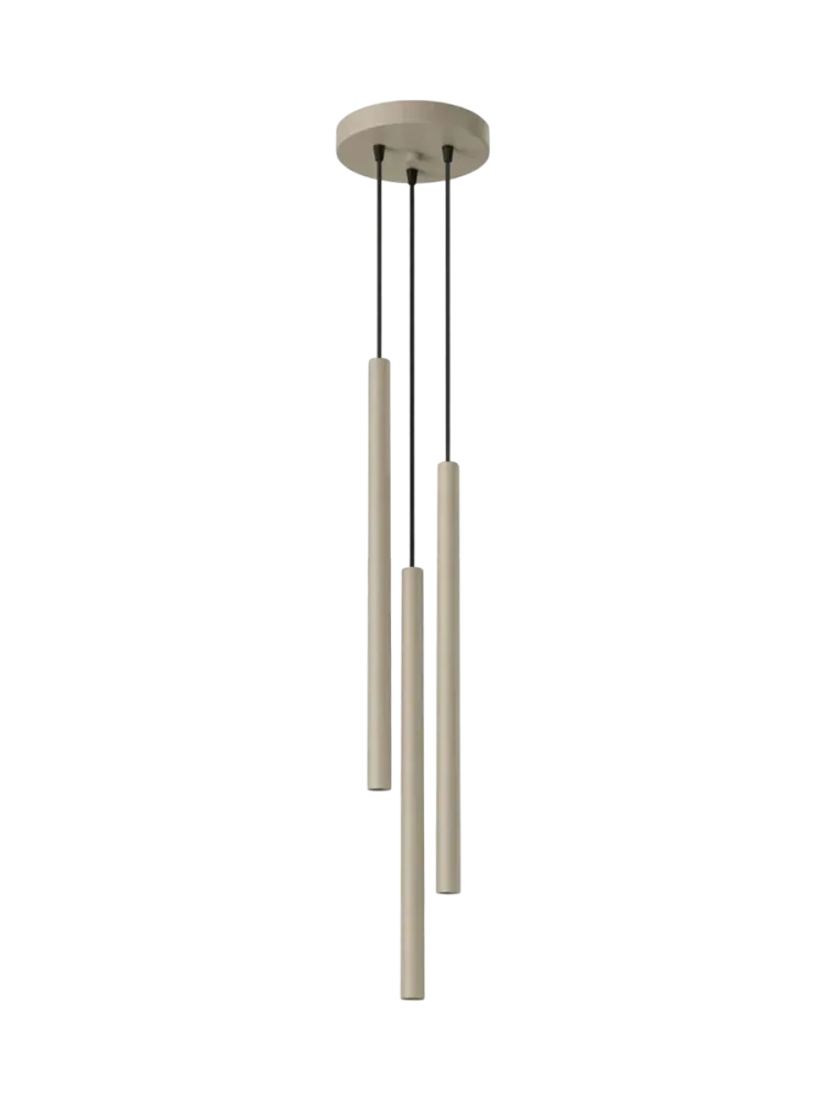 Design Pendellampe „Pastelo“ 3-flammig Taupe Sollux Lighting