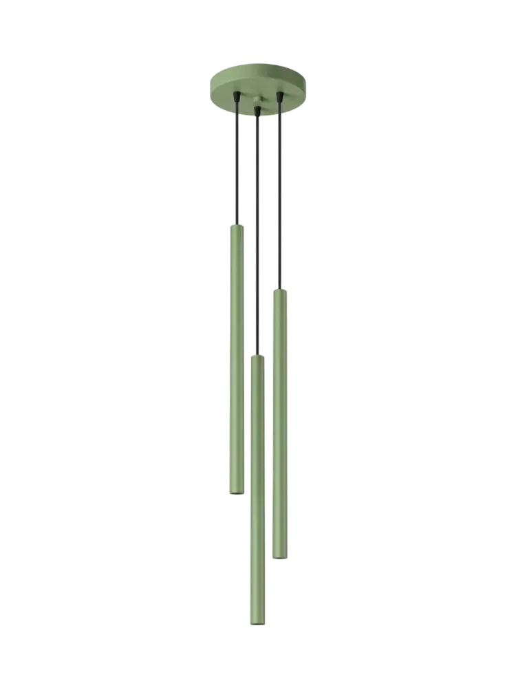 Design Pendellampe „Pastelo“ 3-flammig Salbeigrün Sollux Lighting