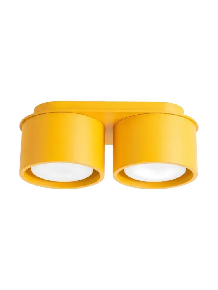 Design Deckenlampe „Modo“ 2-flammig Gelb Sollux Lighting