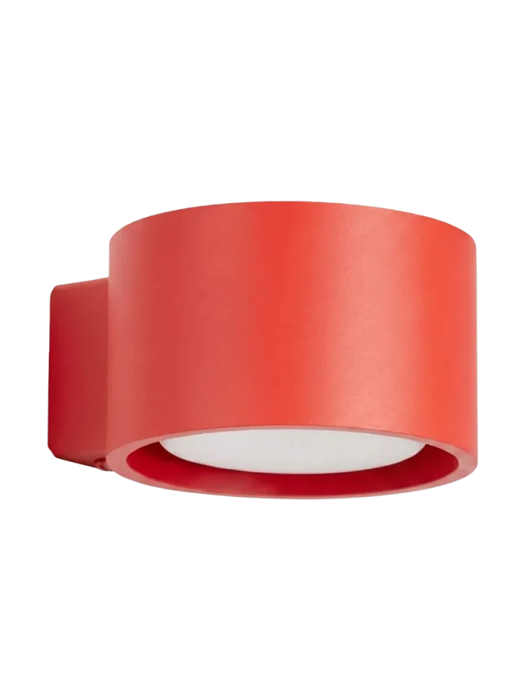 Design Wandlampe „Modo“ 1-flammig Rot Sollux Lighting