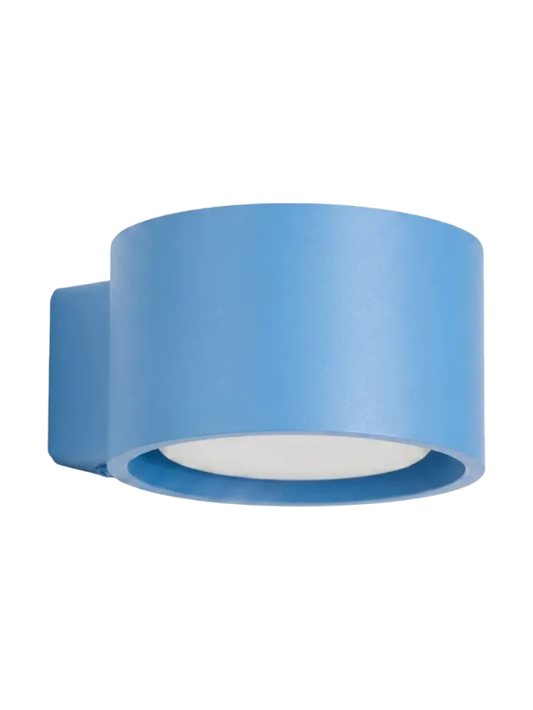 Design Wandlampe „Modo“ 1-flammig Hellblau Sollux Lighting
