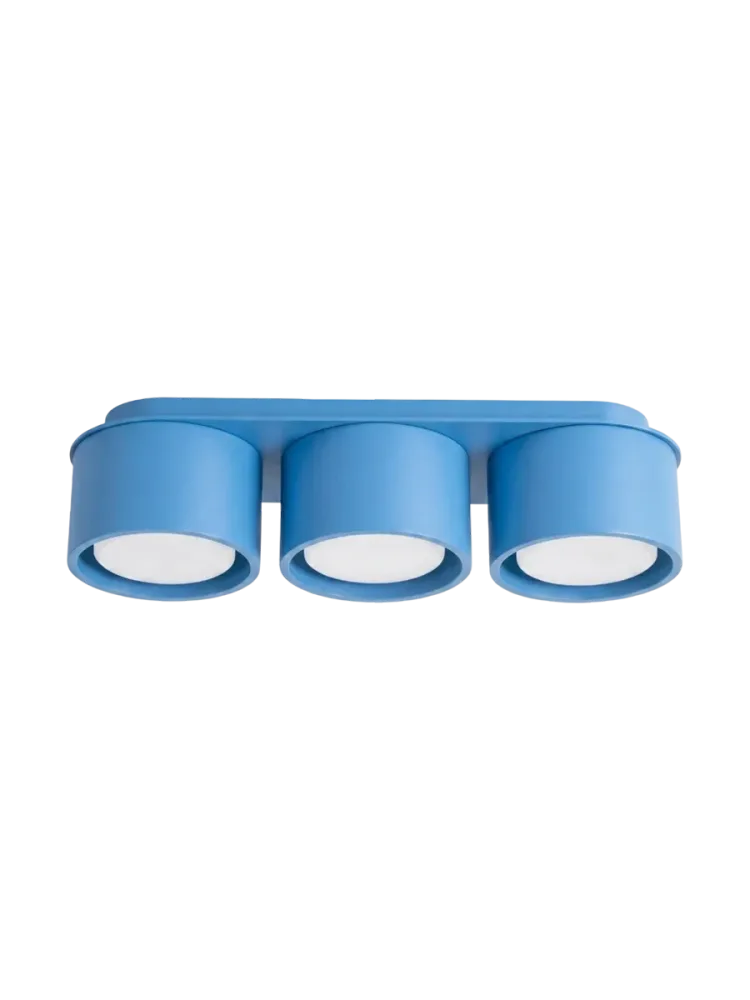 Design Deckenlampe „Modo“ 3-flammig Hellblau Sollux Lighting