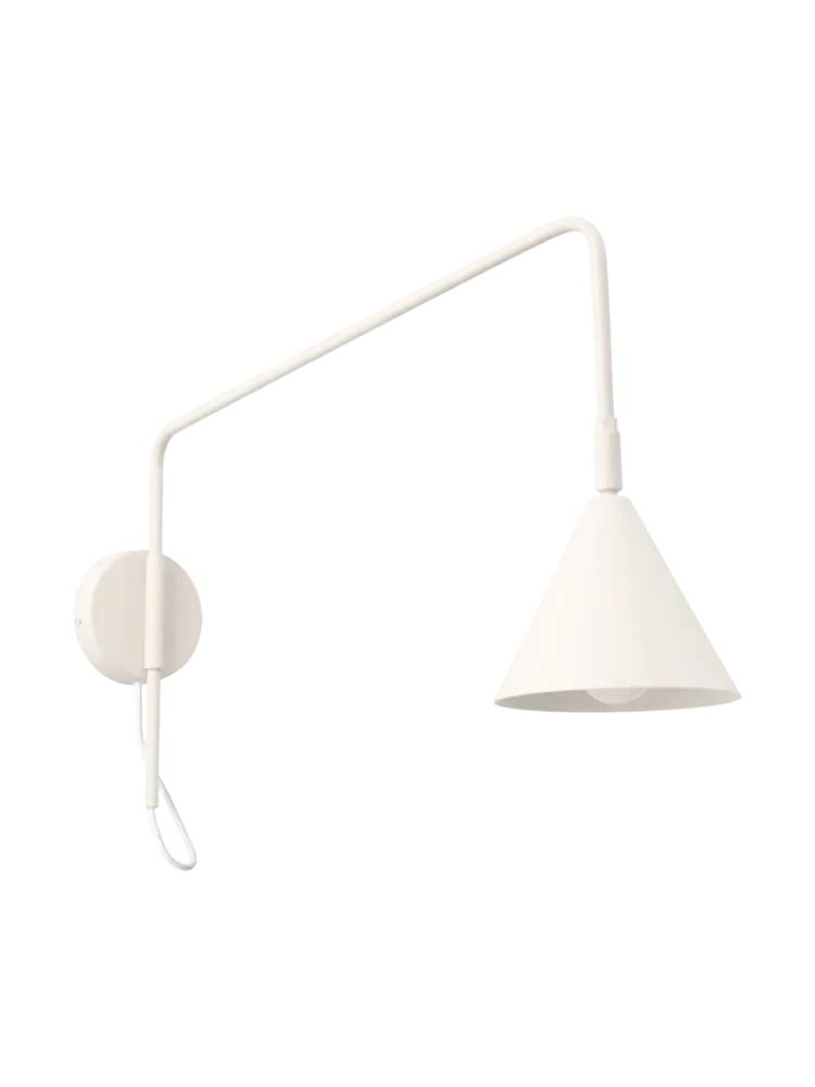 Design Wandlampe „Nox“ 1-flammig mit Schalter Beige Sollux Lighting