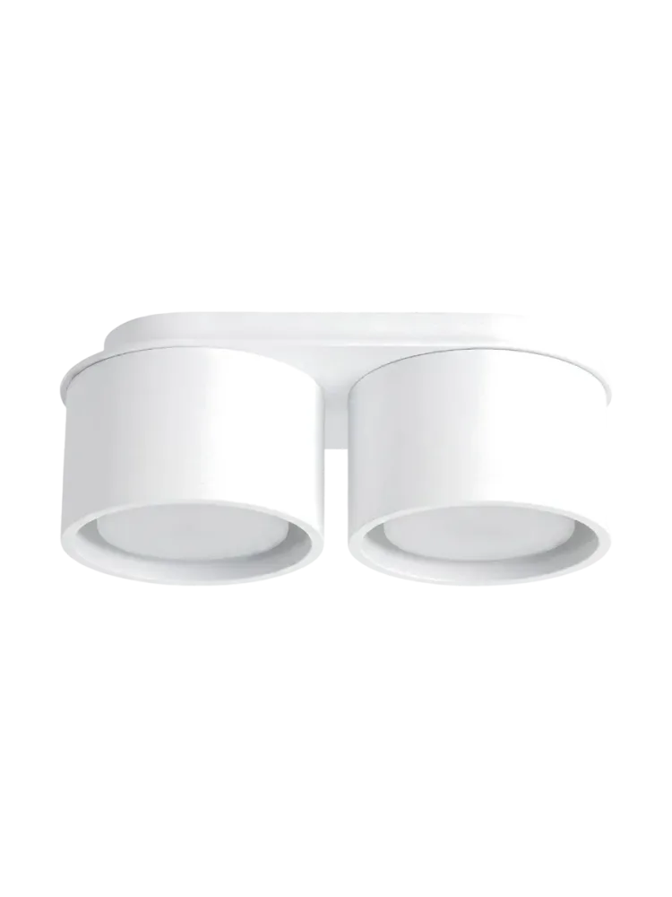 Design Deckenlampe „Modo“ 2-flammig Weiss Sollux Lighting