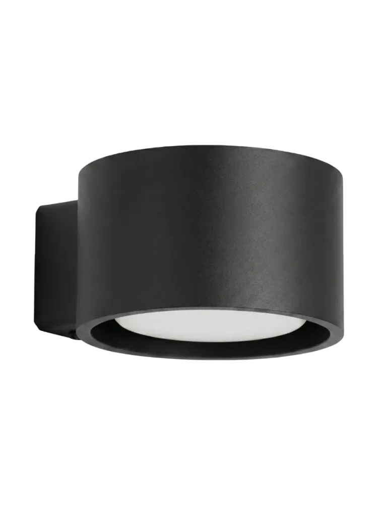 Design Wandlampe „Modo“ 1-flammig Schwarz Sollux Lighting