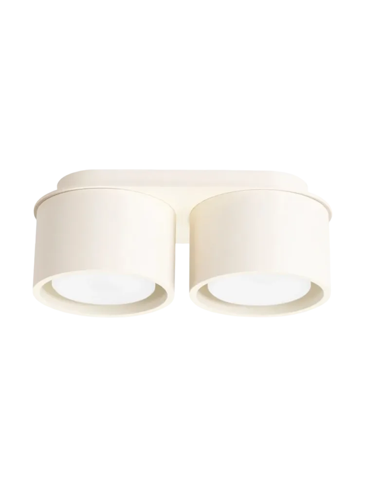 Design Deckenlampe „Modo“ 2-flammig Beige Sollux Lighting