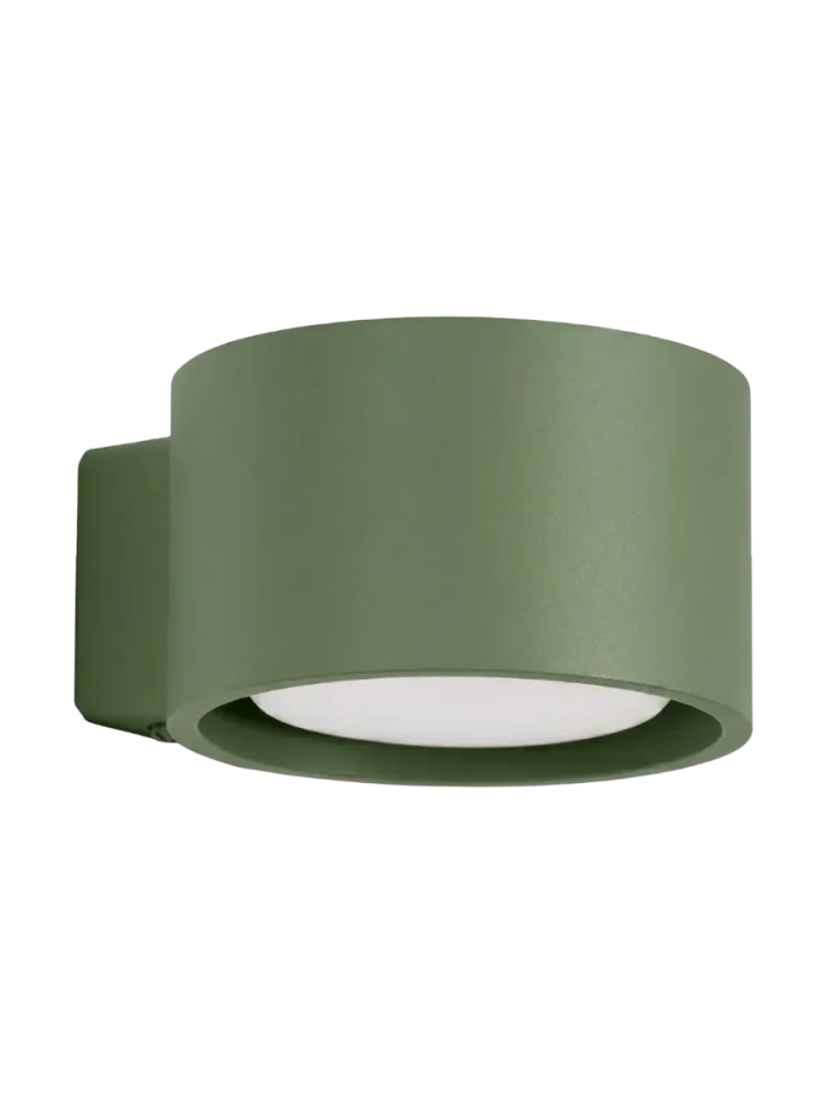 Design Wandlampe „Modo“ 1-flammig Olivgrün Sollux Lighting