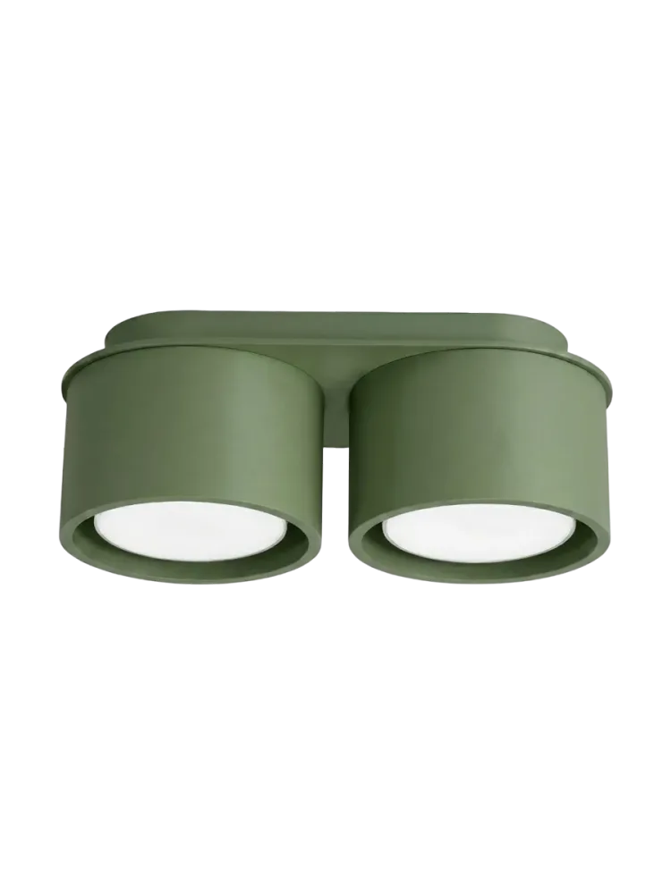 Design Deckenlampe „Modo“ 2-flammig Olivgrün Sollux Lighting