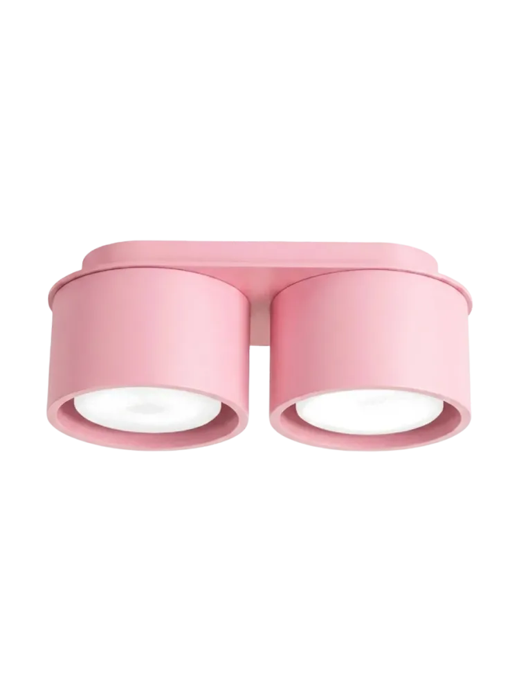 Design Deckenlampe „Modo“ 2-flammig Rosa Sollux Lighting