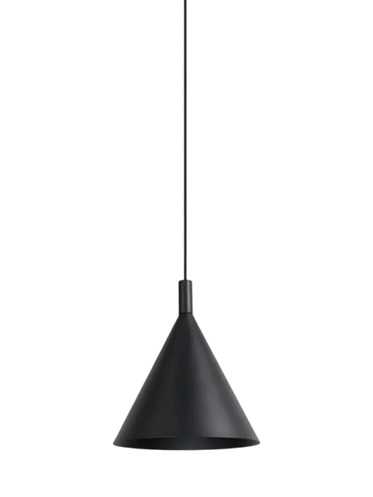 Design Pendellampe „Nox“ Schwarz Ø 25 cm Sollux Lighting